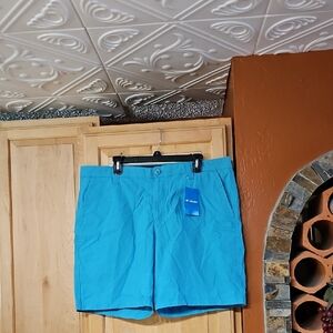 Columbia Washed Out Chino Shorts Blue 8" NWT